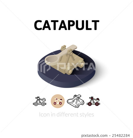 Catapult icon in different style Catapult icon in different style 25482284