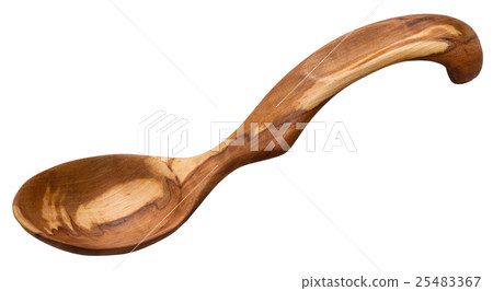 traditional wooden spoon carved from Apple wood traditional wooden spoon carved from Apple wood 25483367