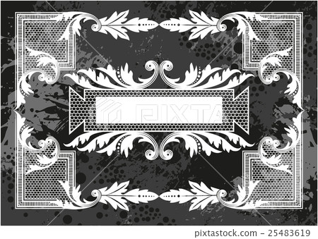 Decorative frame with pattern 25483619