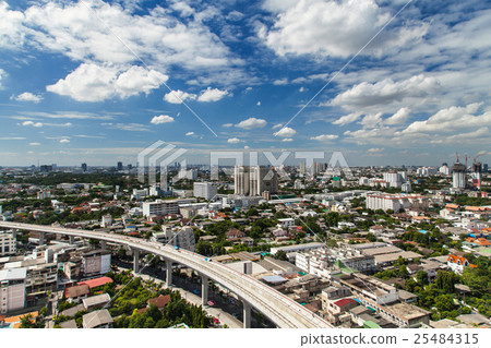 Bangkok, Thailand aerial view with skyline 25484315