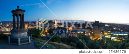 Edinburgh city from Calton Hill, Scotland, uk, 25486276