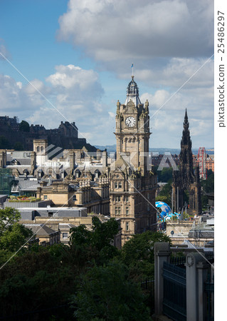 Edinburgh city from Calton Hill, Scotland, uk, 25486297