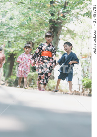 yukata, brother, brothers 25488783