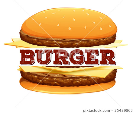Font design for word burger 25489863