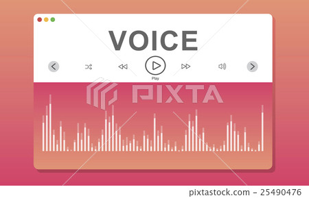 Wareform Program Melody Music Concept Wareform Program Melody Music Concept 25490476