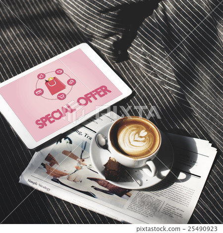 Shopping Online Buy Sale Shopahoslics Concept 25490923