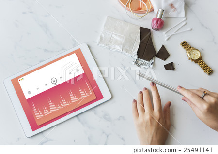Music Sound Player Entertainment Multimedia Graphic Concept 25491141
