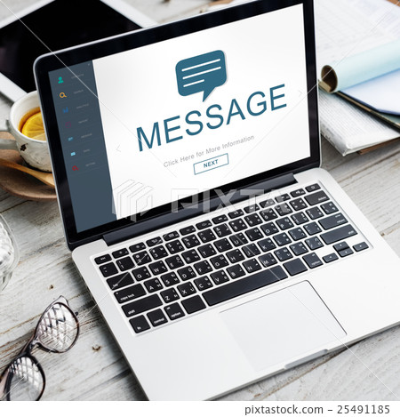 Messenger Social Online Homepage Concept 25491185