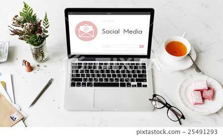 Online Message Blog Chat Communication Envelop Graphic Icon Concept Online Message Blog Chat Communication Envelop Graphic Icon Concept 25491293