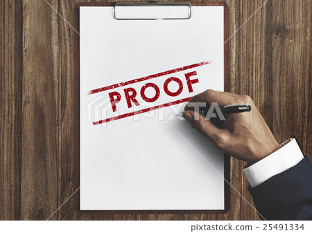 Proof Comfirmation Truth Valid Authentication Concept Proof Comfirmation Truth Valid Authentication Concept 25491334
