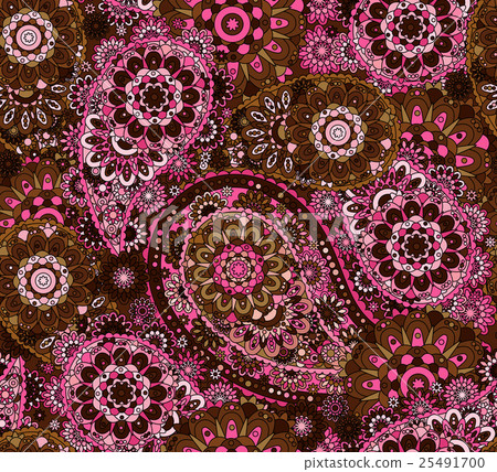 Seamless pattern based on traditional Asian 25491700