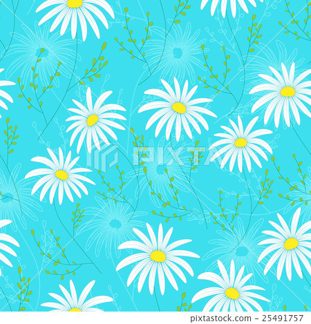 Floral seamless pattern with delicate flowers - Stock Illustration ...
