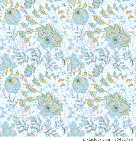 Traditional oriental seamless paisley pattern Traditional oriental seamless paisley pattern 25491789