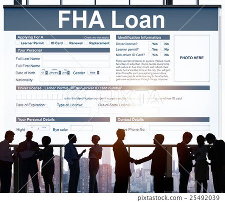 FHA Loan Federal Housing Administration Lending Concept FHA Loan Federal Housing Administration Lending Concept 25492039