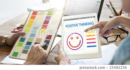 Positive Thinking Happiness Lifestyle Concept Positive Thinking Happiness Lifestyle Concept 25492256