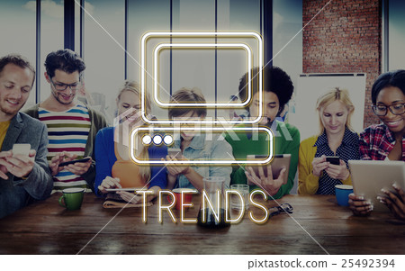 Diverse People Digital Devices Wireless Communication Concept 25492394