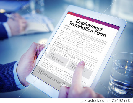 Employment Termination Form Document Concept 25492558