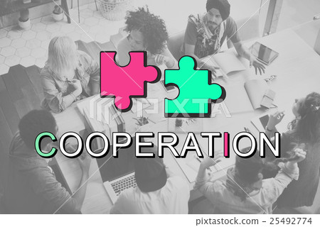 Achievement Connection Cooperation Graphic Concept 25492774