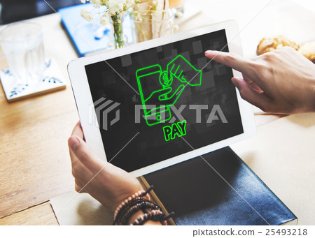 Pay Cash Payment Accounting Money Concept 25493218