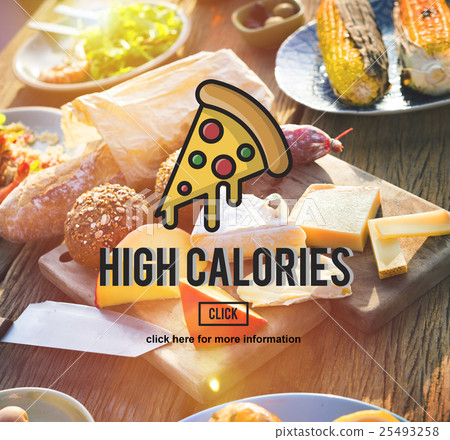 PIzza Slice Junkfood Obesity Calories Concept 25493258