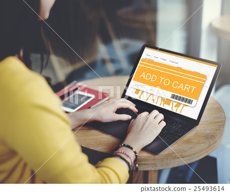 Shopping Online Order Purchase Buying Concept 25493614