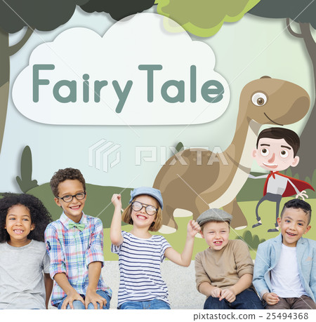 Kids Children Childhood Imagination Happy Concept 25494368