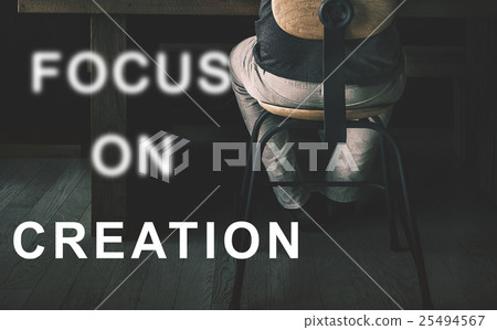 Focus On Aim Concentrate Target Determine Concept 25494567