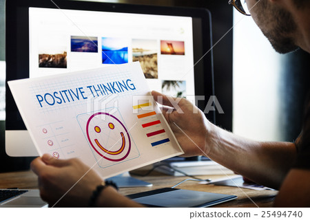 Positive Thinking Happiness Lifestyle Concept 25494740