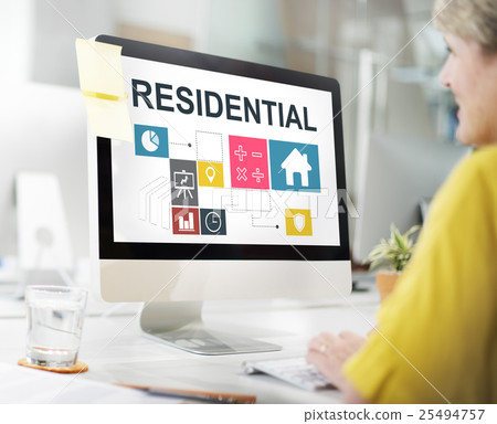 Residential Property Investment House Chart Concept Residential Property Investment House Chart Concept 25494757