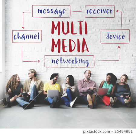 Social Media Online Connection Concept Social Media Online Connection Concept 25494991