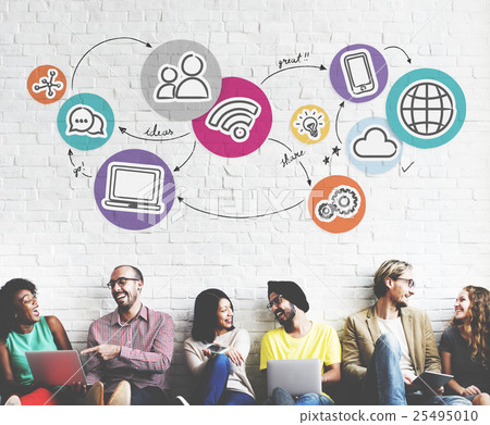 Technology Connection Digital Global Communication Icon Concept 25495010