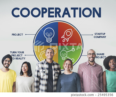 Cooperation Alliance Company Unity Teamwork Concept Cooperation Alliance Company Unity Teamwork Concept 25495356
