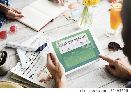 Weather Report Data Meteorology Concept Weather Report Data Meteorology Concept 25495806