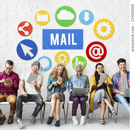 Mail Communication Message Conversation Concept Mail Communication Message Conversation Concept 25495808