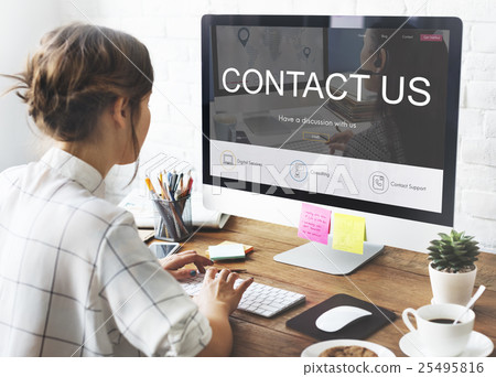 Register Enquiry Online Web Page Concept 25495816