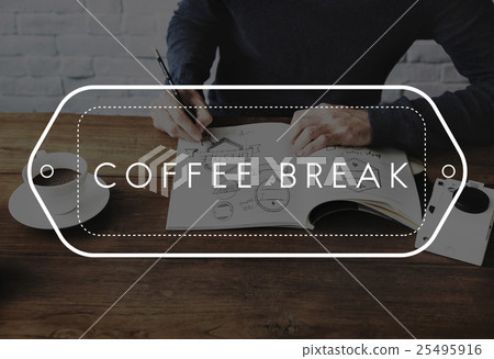Coffee Break Relaxation Leisure Activity Resting Concept 25495916