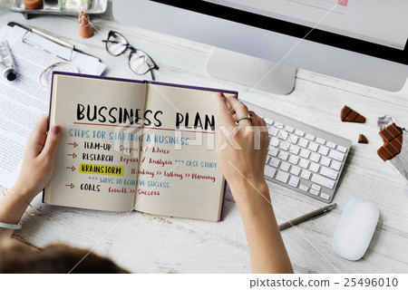 Business Plan Strategy Success Goals Research Concept 25496010