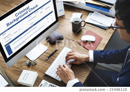 Criminal Background Check Insurance Form Concept Criminal Background Check Insurance Form Concept 25496128