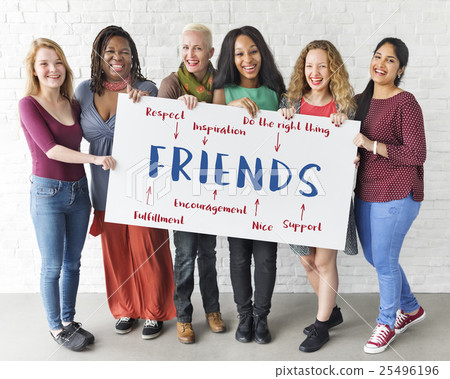 Friends Inspiration Diagram Graphic Concept 25496196