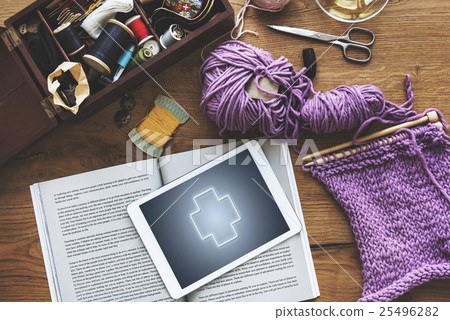 Health Wellness Digital Tablet Concept Health Wellness Digital Tablet Concept 25496282