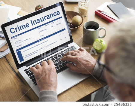 Crime Insurance Form Information Concept 25496325
