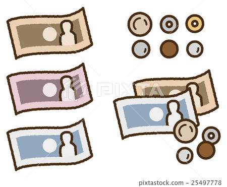 Money Bill and Coin 25497778