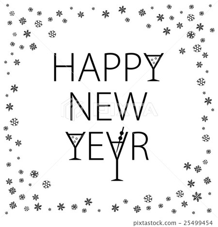 Happy New Year. Holiday Vector Illustration Happy New Year. Holiday Vector Illustration 25499454