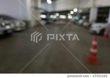 image blur car parking in building image blur car parking in building 25501268