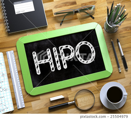 Small Chalkboard with HIPO. 3D. Small Chalkboard with HIPO. 3D. 25504979