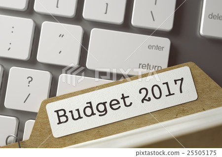 Folder Register with Budget 2017. 3D. 25505175