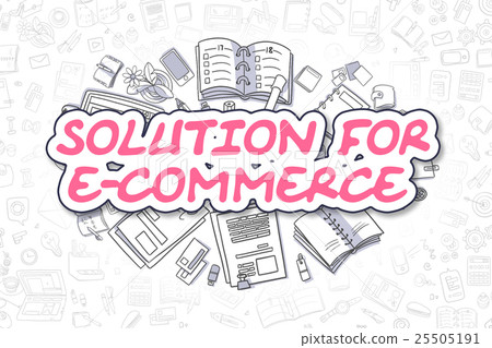 Solution For E-Commerce - Business Concept. Solution For E-Commerce - Business Concept. 25505191
