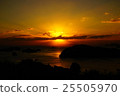 Kujuku Island and the setting sun 25505970