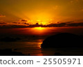 Kujuku Island and the setting sun 25505971