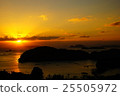 Kujuku Island and the setting sun 25505972